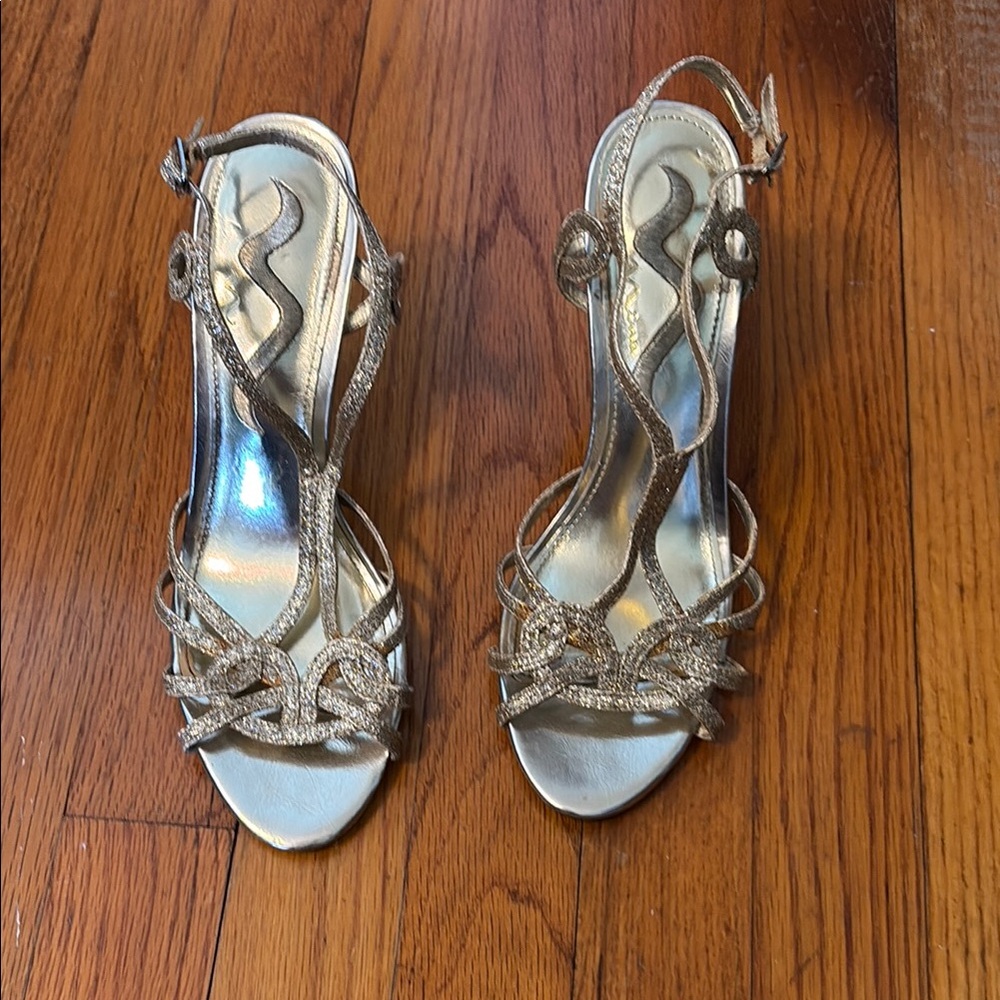 Gold Sparkly Heels